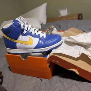 Nike Blue and White Athletic Shoes